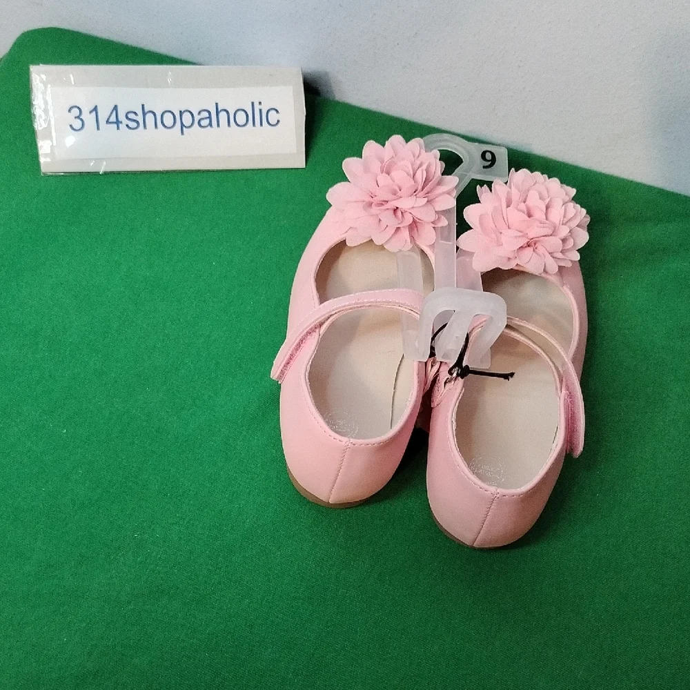 Toddler Girls Pink Shoes With Flower